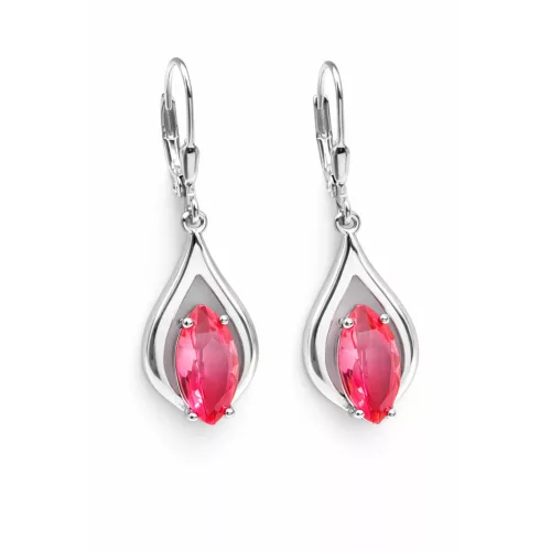 VICENZA ezüst fülbevaló - 38 mm (rose)