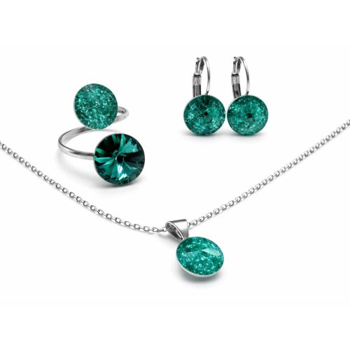 DIANA szett állítható gyűrűvel (emerald ice)
