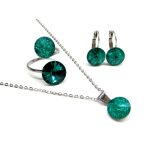 DIANA szett állítható gyűrűvel (emerald ice)