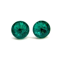 SOPHIA fülbevaló - 12 mm (emerald ice)