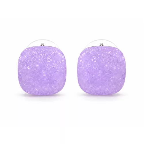NAGY PÁRNA fülbevaló - 12 mm (violet ice)