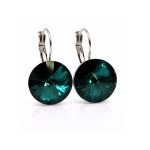 DIANA 14 mm-es fülbevaló (emerald)