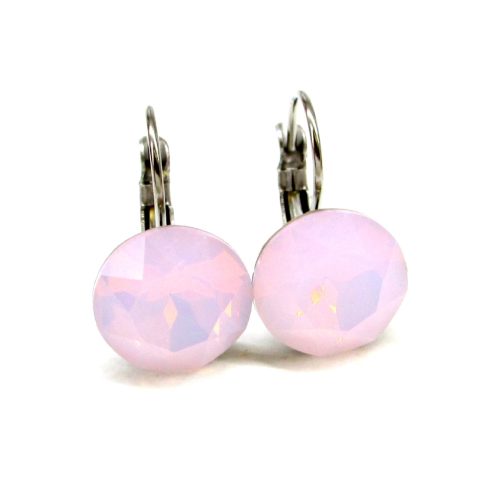 HELÉNA kapcsos fülbevaló (12 mm-es rose water opal)