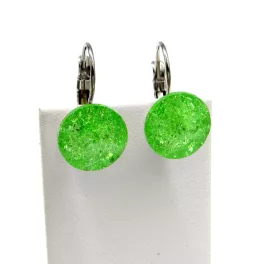 DIANA 12 mm-es fülbevaló (peridot ice)