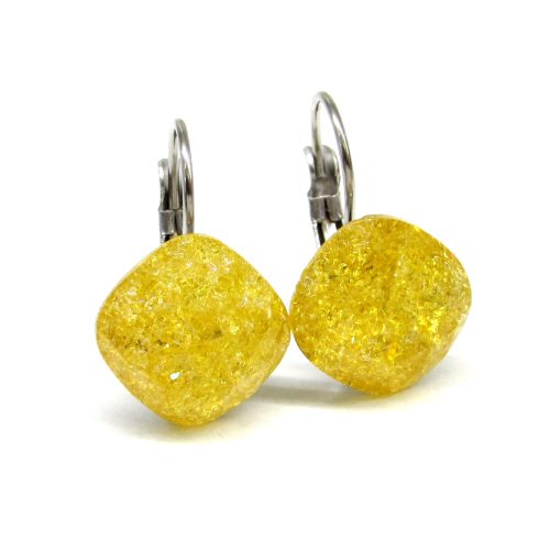 NAGY PÁRNA kapcsos fülbevaló (light topaz ice)