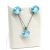 NAGY PÁRNA szett (light turquoise nature)