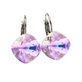 NAGY PÁRNA kapcsos fülbevaló - 12 mm (lila árnyalat)