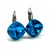 NAGY PÁRNA kapcsos fülbevaló - 12 mm (aquamarine moonlight)