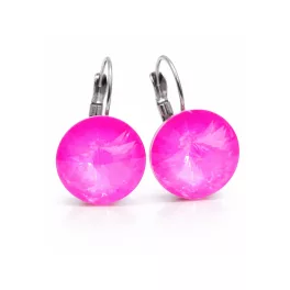 DIANA 14 mm-es fülbevaló (electric pink ignite)