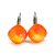NAGY PÁRNA kapcsos fülbevaló (electric orange ignite)