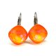NAGY PÁRNA kapcsos fülbevaló (electric orange ignite)