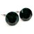 HELÉNA kapcsos fülbevaló (18 mm-es dark emerald)