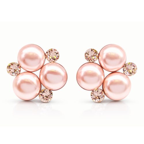 ÓRIÁS TRIPLA bedugós fülbevaló - 16 mm (rosegold variáció)