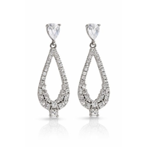 ELIZIA ezüst bedugós fülbevaló - 33 mm