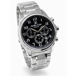 DANIEL KLEIN férfi óra exclusive (fekete-ezüst)
