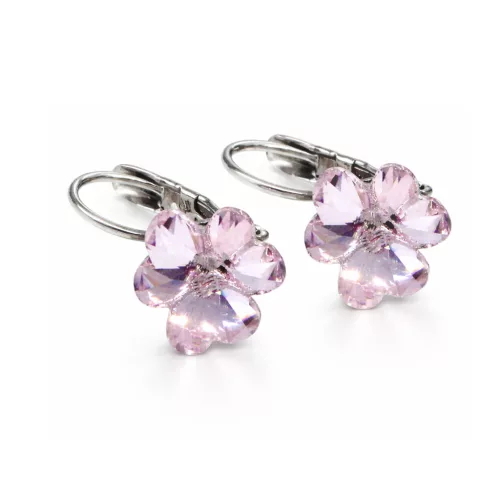 HÁROMSZÍV fülbevaló light rose (5 éves kortól tinédzser korig)