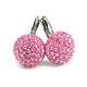 HÉRA kapcsos fülbevaló (light rose 14 mm-es)