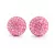HÉRA bedugós fülbevaló - 14 mm (light rose)