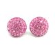 HÉRA bedugós fülbevaló (light rose 14 mm-es)