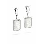 FLITTERES ezüst bedugós fülbevaló - 25 mm