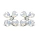 FORTUNATA fülbevaló - white opal (15 mm)