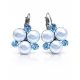 ÓRIÁS TRIPLA kapcsos fülbevaló - 16 mm (jeges-kék variáció)
