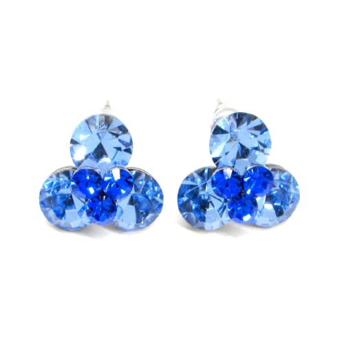 LEONOR bedugós fülbevaló (light sapphire/sapphire)