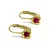 FIORA arany baba fülbevaló - 13 mm (0-3 éves korig) pink