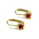 FIORA arany baba fülbevaló - 13 mm (0-3 éves korig) pink