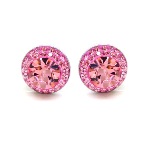 APHRODITÉ bedugós fülbevaló (light rose 12 mm-es)