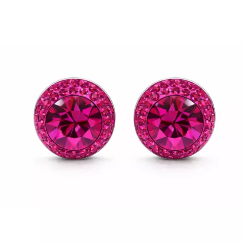 APHRODITÉ bedugós fülbevaló (fuchsia lila 12 mm-es)