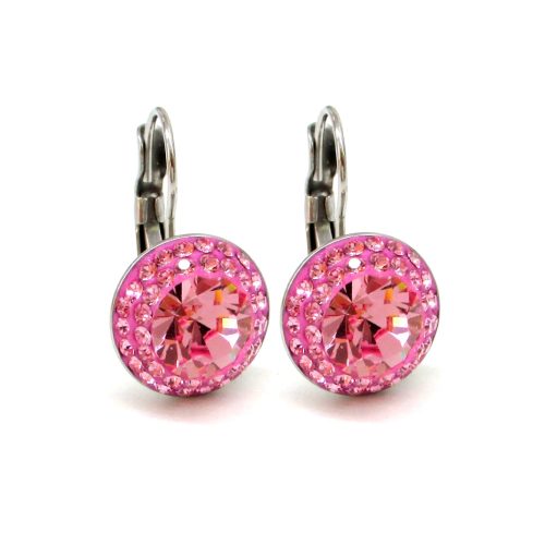 APHRODITE kapcsos fülbevaló (light rose 12 mm-es)