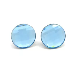 NAGY KEREK KLARISSA fülbevaló - 14 mm (aquamarine)