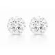VIORA bedugós fülbevaló - 10 mm (crystal fehér)