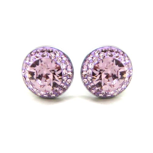APHRODITÉ bedugós fülbevaló (light amethyst 12 mm-es)