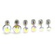 TRIUM SHINE fülbevaló szett – ab színjátszós (bepattintós) 8 mm, 5 mm, 4 mm