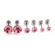 TRIUM SHINE fülbevaló szett – light rose (bepattintós) 8 mm, 5 mm, 4 mm