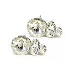 TREVIA bedugós fülbevaló - 21 mm (crystal fehér)