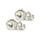 TREVIA fülbevaló - 21 mm (crystal fehér)