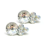 TREVIA bedugós fülbevaló - 21 mm (white patina)