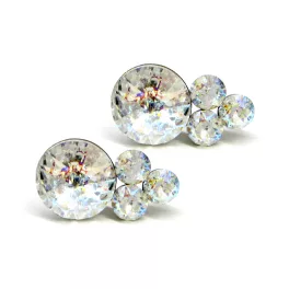 TREVIA bedugós fülbevaló - 21 mm (white patina)