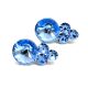 TREVIA fülbevaló - 21 mm (light sapphire)
