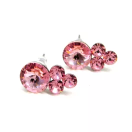TREVIA fülbevaló - 15 mm (light rose)