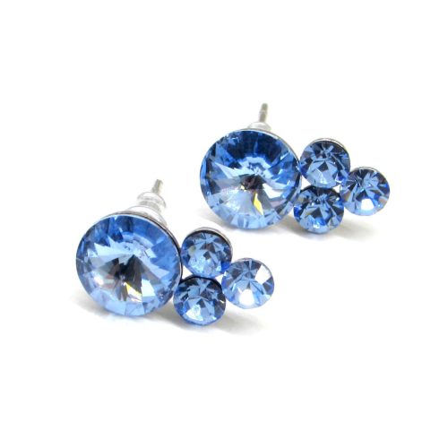 TREVIA fülbevaló - 15 mm (light sapphire)