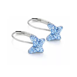   APRÓKÖVES PILLANGÓ fülbevaló - light sapphire (2 éves kortól 12 éves korig)