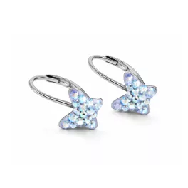   APRÓKÖVES PILLANGÓ fülbevaló - light sapphire shimmer (2 éves kortól 12 éves korig)