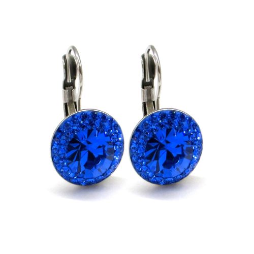 APHRODITÉ kapcsos fülbevaló (fehér 12-mm-es)- sapphire