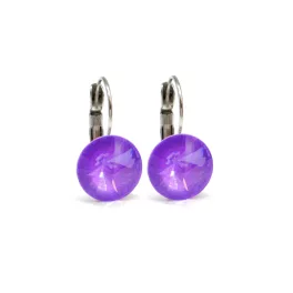 DIANA 12 mm-es fülbevaló (violet ignite)