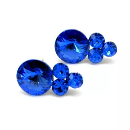 TREVIA bedugós fülbevaló - 21 mm (sapphire)