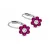 PICI VIRÁG fülbevaló - fuchsia/crystal (2 éves kortól)